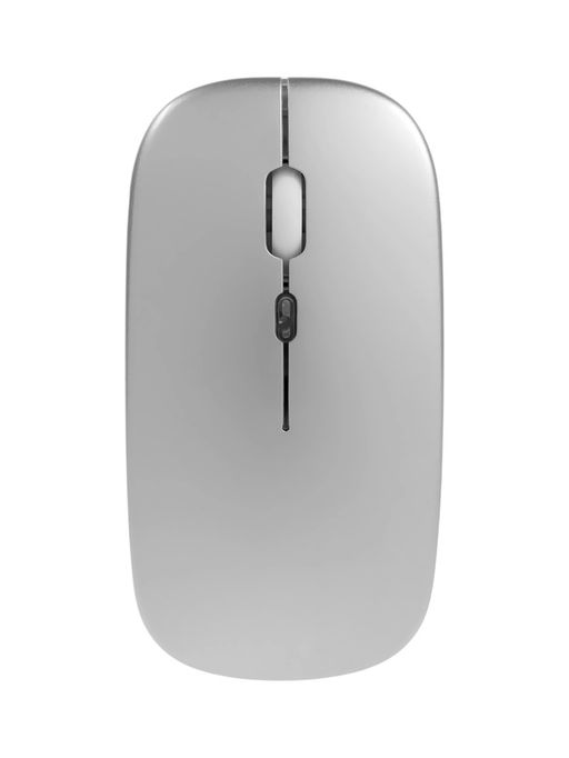 Мышь MB-2.4 беспроводная, оптическая, подсветка, 800-1600 dpi, USB, Bluetooth, серебристая