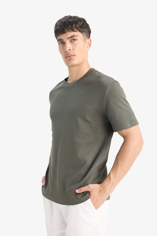%100 Pamuk Regular Fit Basic Ti__rt - Defacto фото 3