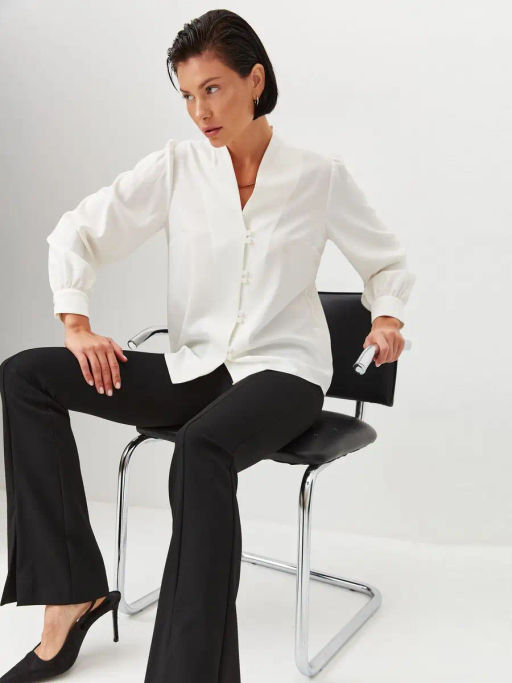 Блуза с вырезом OD-735-6 - Tantino фото 16