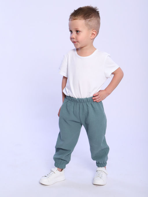 БР004 Брюки Муслин (фисташковый) - Милаша фото 4