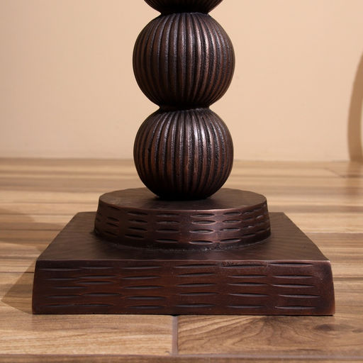 Стол кофейный, 41×41×59 см, алюминий, мрамор