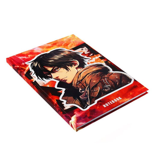 Колледж-тетрадь в твердой обложке 7БЦ, А4, 120 листов, Аниме. Парень, блок в клетку, матовая ламинация, ВЫБОРОЧНЫЙ ЛАК - Calligrata фото 2