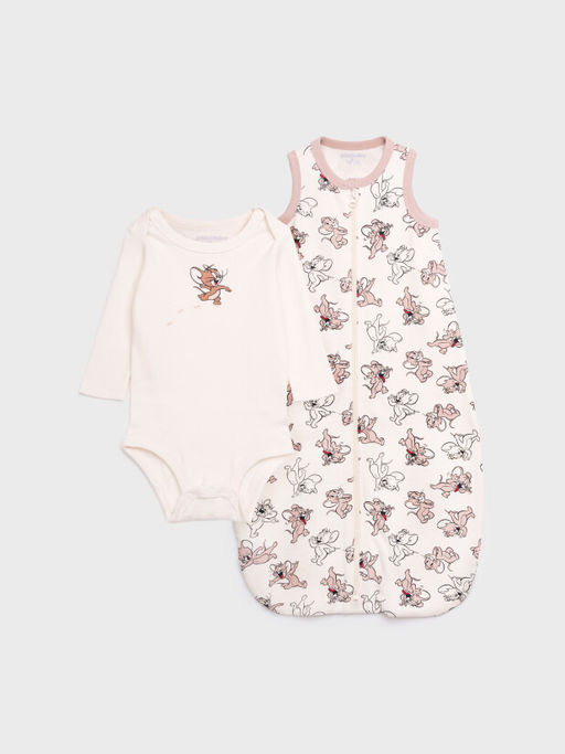 PlayToday / Комплект для девочки: боди, спальный мешок