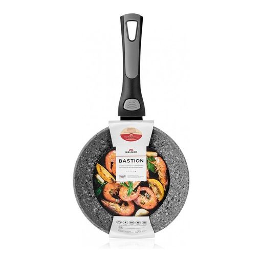 Сковорода глубокая со съёмной ручкой Walmer Bastion, 20 см, цвет серый  фото 7