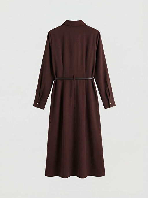 Kemerli G?mlek Elbise