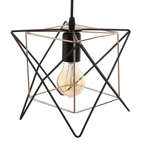 Светильник 669918/1 E27 40 Вт черный-золото 18×18×118 см