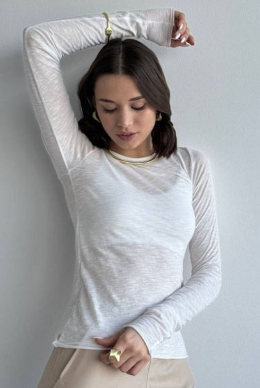лонгслив паутинка  , ХЛОПОК С ЛАЙКРОЙ - Knitka wear фото 27