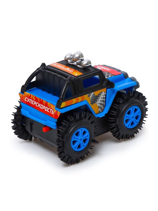 Джип-перевёртыш Внедорожник, работает от батареек, цвет синий - Автоград фото 11