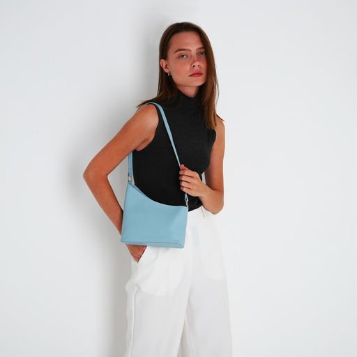 Сумка кросс-боди на молнии, цвет голубой - Simaland фото 4