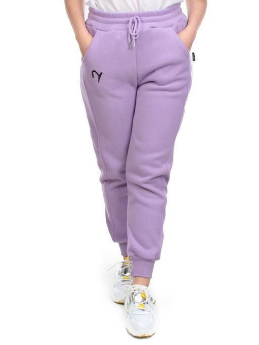 03 LILAC Брюки спортивные женские на флисе (100% хлопок) 7986 - Fashion фото 2