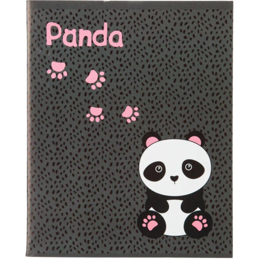 Тетрадь общая А5 96л Panda,клет,скреп., ВД-лак