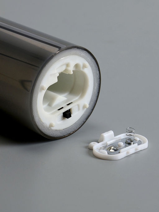 Светодиодная свеча «Серебристая», 12×5.5 см, от батареек AAx2, свечение тёплое белое