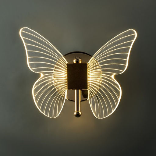 Бра «Бабочка» LED 12 Вт 3000К золото 23×17.5×11 см
