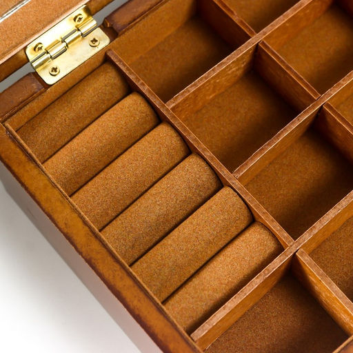 Шкатулка для украшений «Корица», дерево, 9×16×21 см