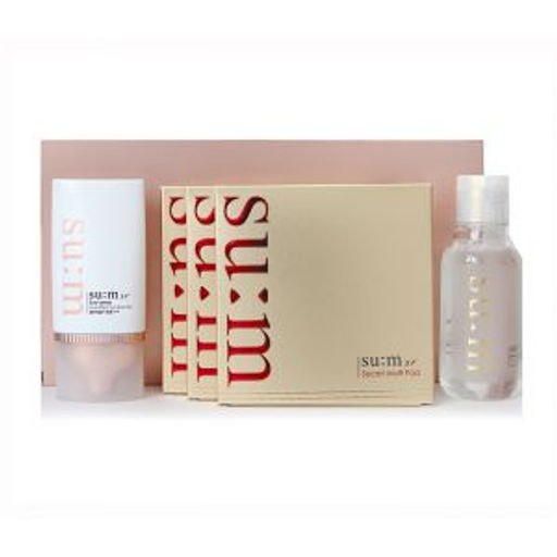 Крем солнцезащитный тонирующий в наборе SU:M37 Sun-Away Multi Effect Sun Block AD Special Set, Sun Block 50ml+Cleansing Water 100ml+Multi Pad 27ml*9шт