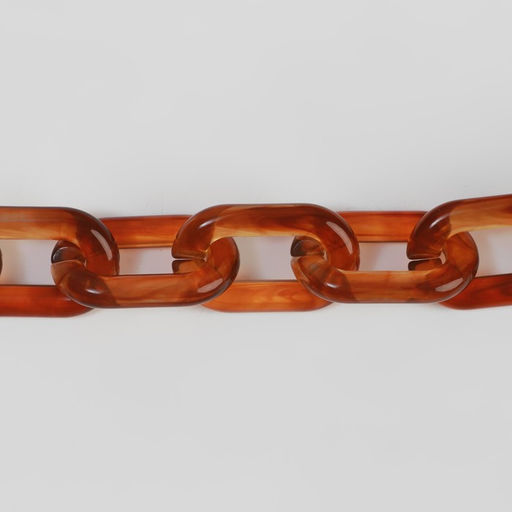 Цепочка для сумки, пластиковая, 31 19 мм, 120 см, цвет коричневый - Арт узор фото 2