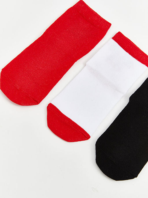 Desenli K?z ?ocuk Soket ?orap 3l?