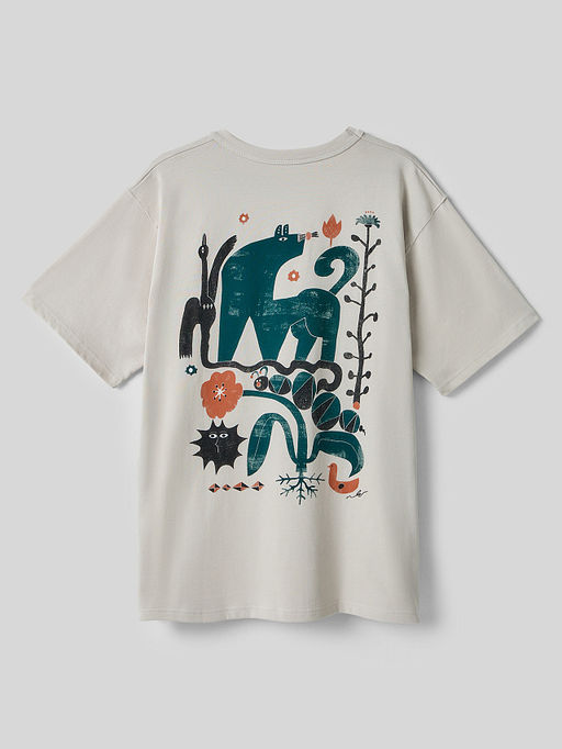 Футболка прямая мужская серая с принтом на спине - Mark formelle фото 10