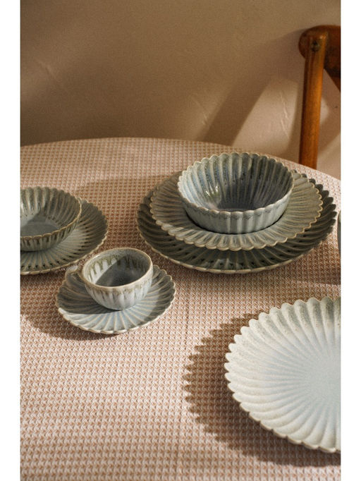 Блюдо SL Home «Эхо Крита», d=25.5 см, фарфор, голубое