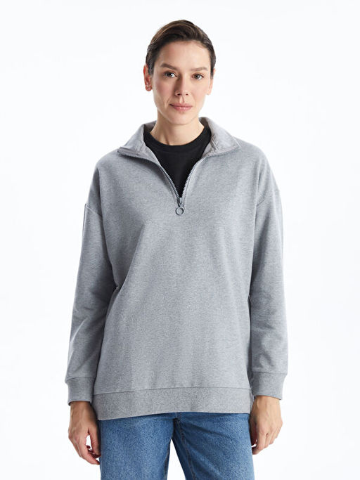 Dik Yaka Kad?n Sweatshirt