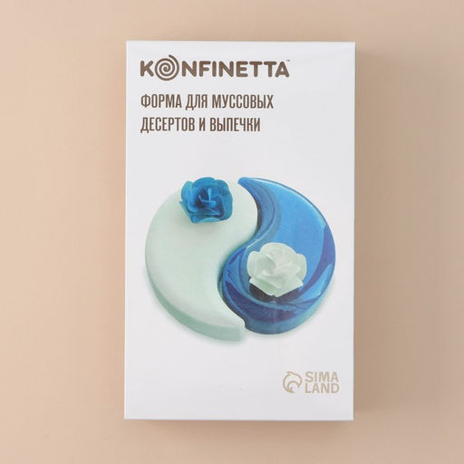 Форма для муссовых десертов и выпечки KONFINETTA ИньЯнь, силикон, 28?16,5 см, цвет белый фото 7