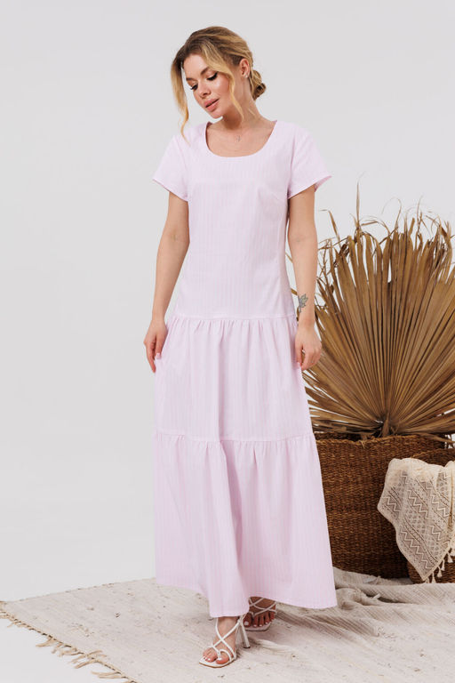 Платье AMORI 9852 розовая полосочка фото 3