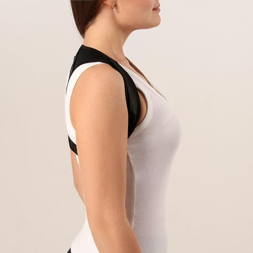 Цена за 2 шт. Массажёр - фиксатор для осанки, на липучках, размер универсальный, чёрный