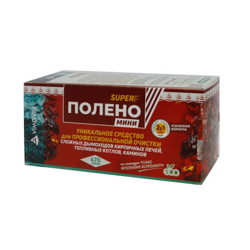 Средство "Super Полено мини" для удаления сажи, копоти в печах, дымоходах, 470г