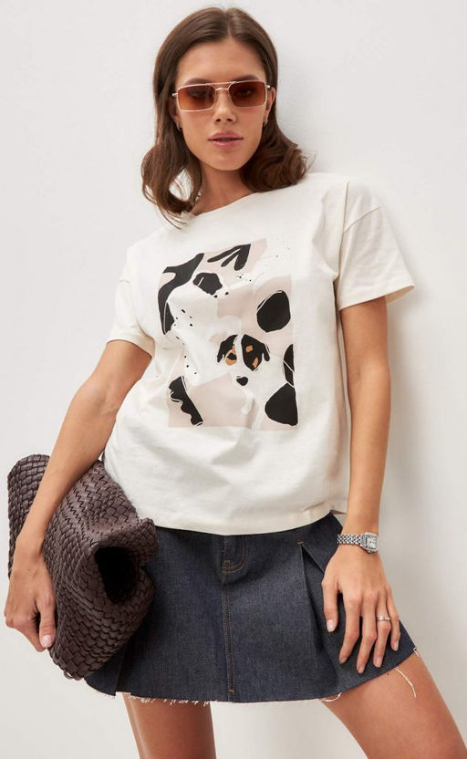 Футболка F412-06-804 milk - Fine joyce фото 2