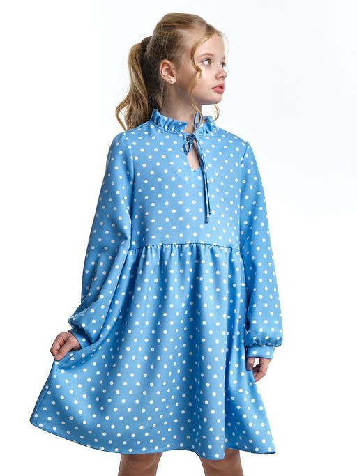 Платье для девочки нарядное UD 7411 черный горох - Mini maxi фото 9