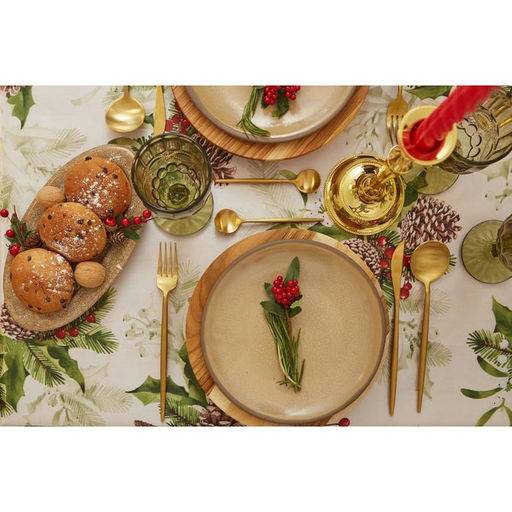 Скатерть новогодняя Доляна Шишкин лес 110*145 см, 100% п/э  фото 8