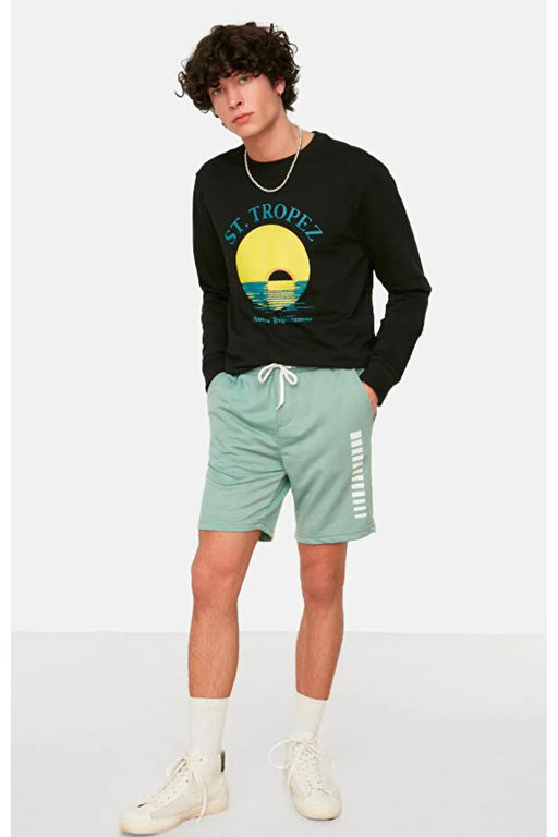 Mint Regular/Normal Kesim Orta Boy Geometrik Bask_l_ _ort TMNSS21SR0137 - Trendyolmilla фото 2