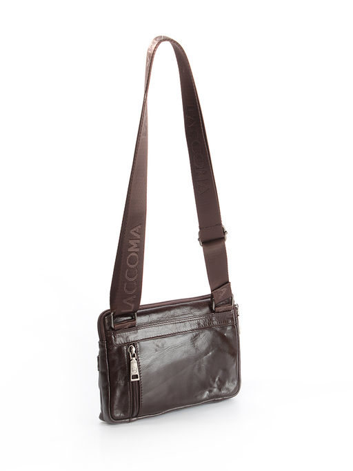 LACCOMA сумка VIN33558-2-коричневый натуральная кожа хлопок  фото 2