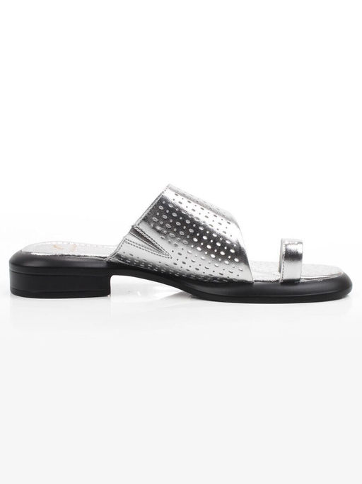 08-C309-10C GREY/SILVER Босоножки женские (натуральная кожа)