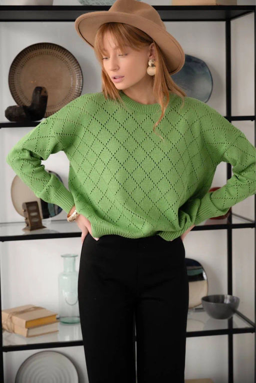 Джемпер ДЖв 1362 Светло зеленый - T.C.T фото 8