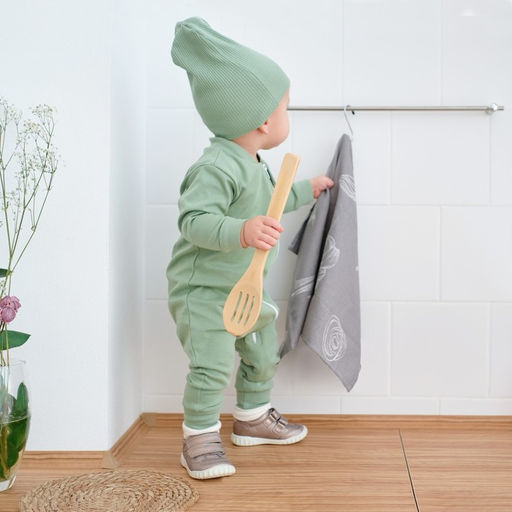 Комбинезон на молнии Крошка, Я BASIC LINE, рост 62-68 см, зелёный - Крошка я фото 3