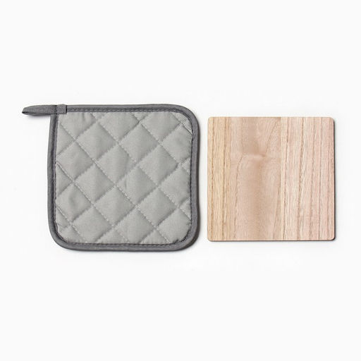 Набор кухонный Доляна С Новым Годом: подставка 15*15 см, прихватка 17*17см  фото 3