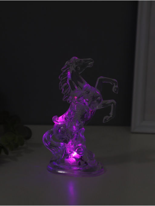 Светодиодная свеча, ночник LED RISALUX Конь, RGB, 3?AG13, 5?8?15 см