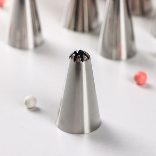 Набор насадок кондитерских Доляна, d=1 см, 6 шт., форма МИКС  фото 3