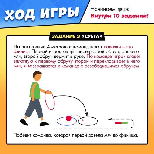 Набор для эстафеты На движе!, от 4 игроков, 10+ - Лас играс kids фото 7