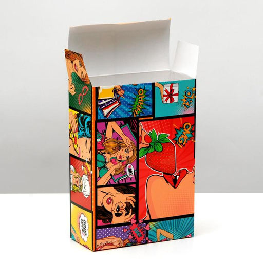 Цена за 10 шт. Коробка складная «Pop-art 1», 16 × 23 × 7,5 см