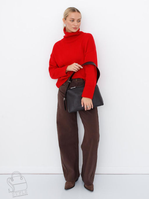 Сумка женская кожаная 8017-2S coffee Velina Fabbiano-Safenta