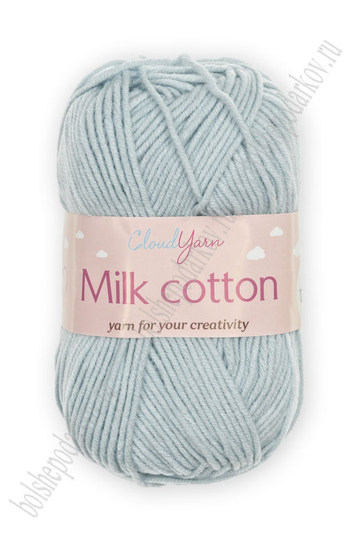 Пряжа Milk cotton 50 гр (10 шт) SF-7848, светло-голубой