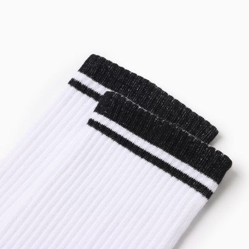 Цена за 2 шт. Носки женские, белые, чёрные, размер 23