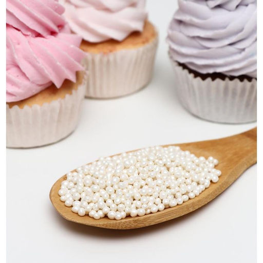 Посыпка кондитерская с мягким центром Жемчуг, белоснежный, 2-5 мм, 50 г - Simaland фото 2