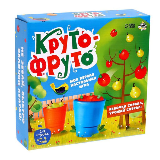 Настольная игра для детей «Круто-фруто», 2-4 игрока, 4+