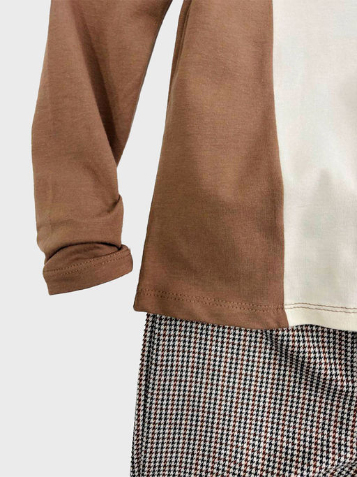 Футболка (лонгслив)	 UD 1289 коричневый - Mini maxi фото 3