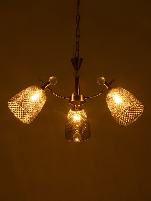 Люстра NH6140/3, 3×60 Вт, E27, цвет медный