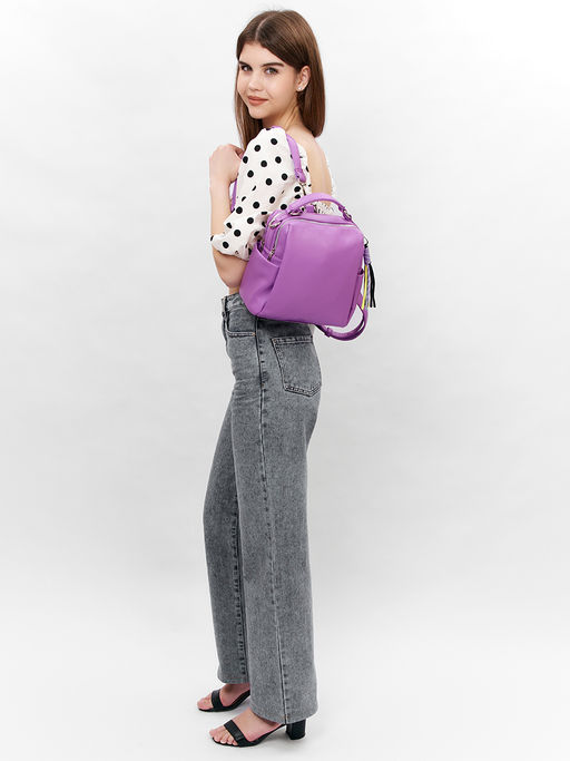 LACCOMA рюкзак Лилу-Л815-орхидея эко кожа хлопок фото 10