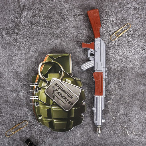 Подарочный набор, блокнот 32 листа и фигурная ручка Настоящему мужчине - Artfox фото 2